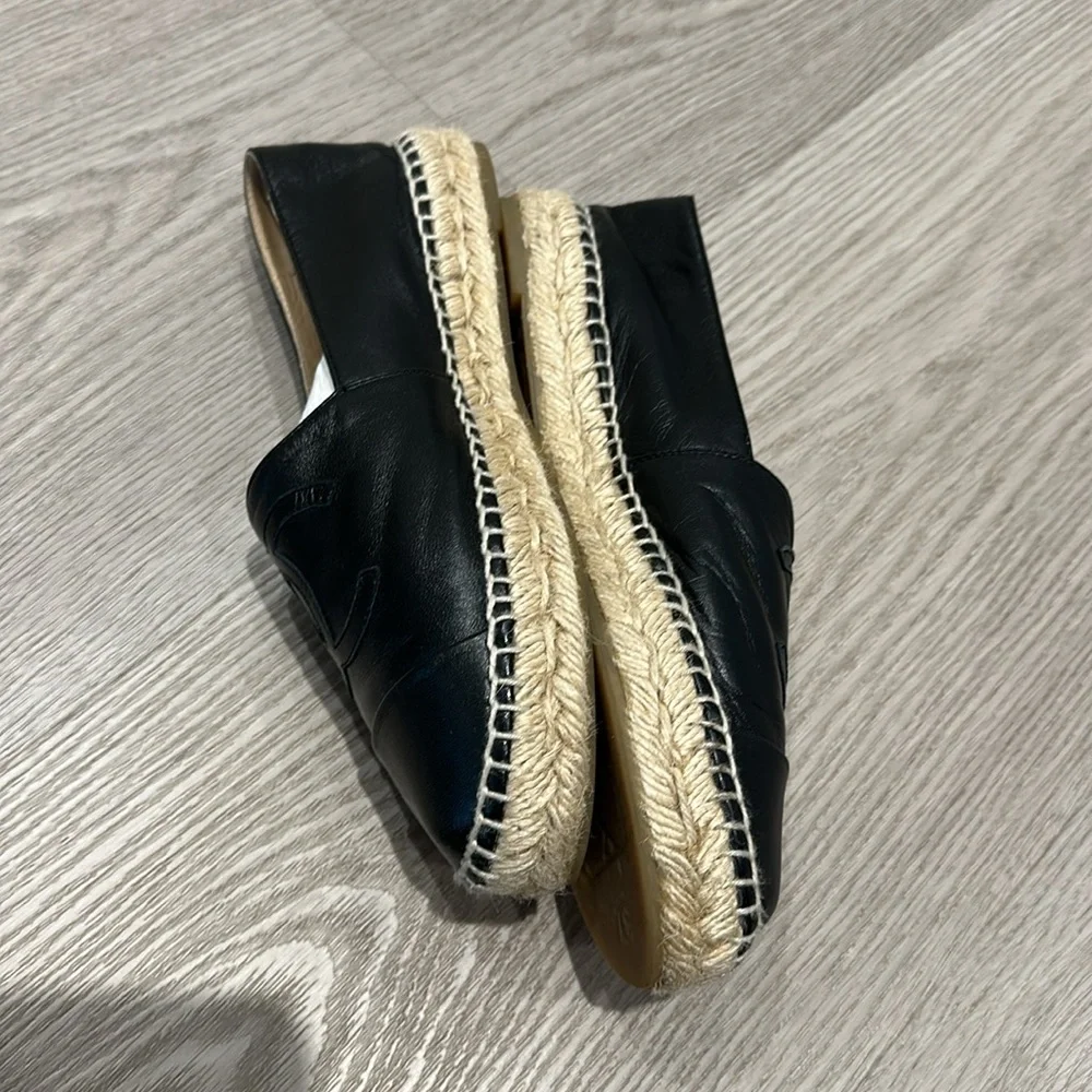 Chanel Black Lambskin Espadrilles - Picture 3 of 8